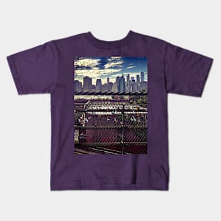 Love Padlocks Manhattan Skyline NYC Kids T-Shirt